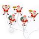 LED kalėdinė grandinėlė su siurbtukais 6xLED/2xAA 1,2m šiltai balta spalva  Kalėdų Senelis