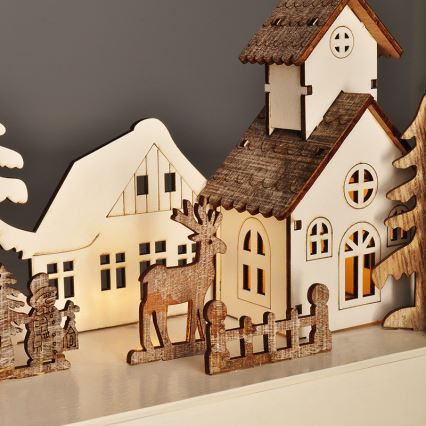 LED kalėdinė dekoracija LED/2xAA šilta balta