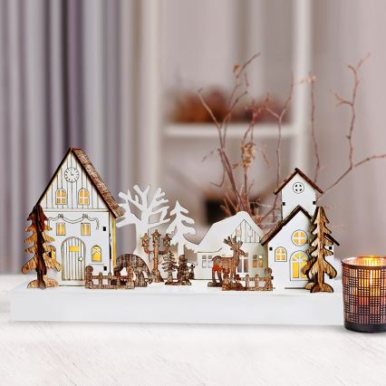 LED kalėdinė dekoracija LED/2xAA šilta balta