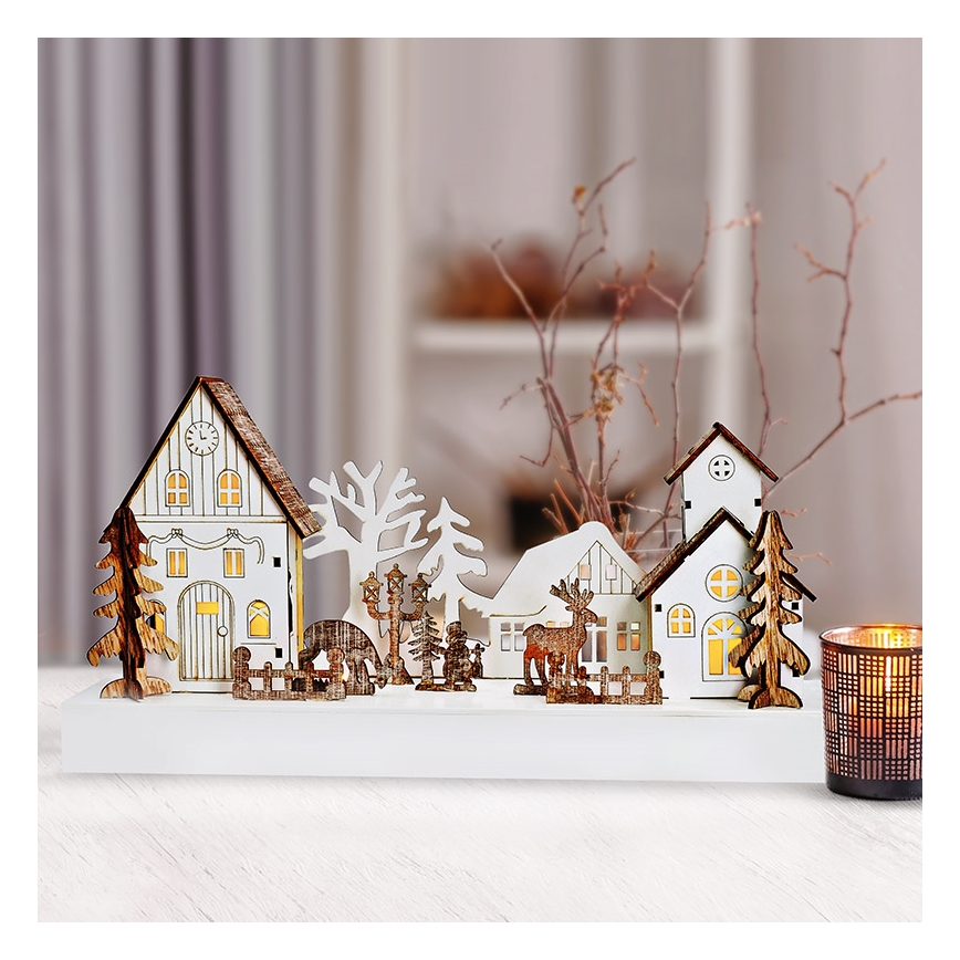 LED kalėdinė dekoracija LED/2xAA šilta balta