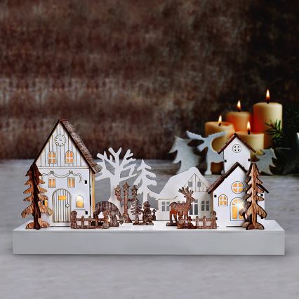 LED kalėdinė dekoracija LED/2xAA šilta balta