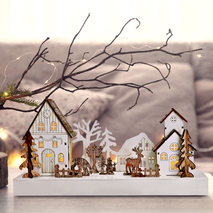 LED kalėdinė dekoracija LED/2xAA šilta balta