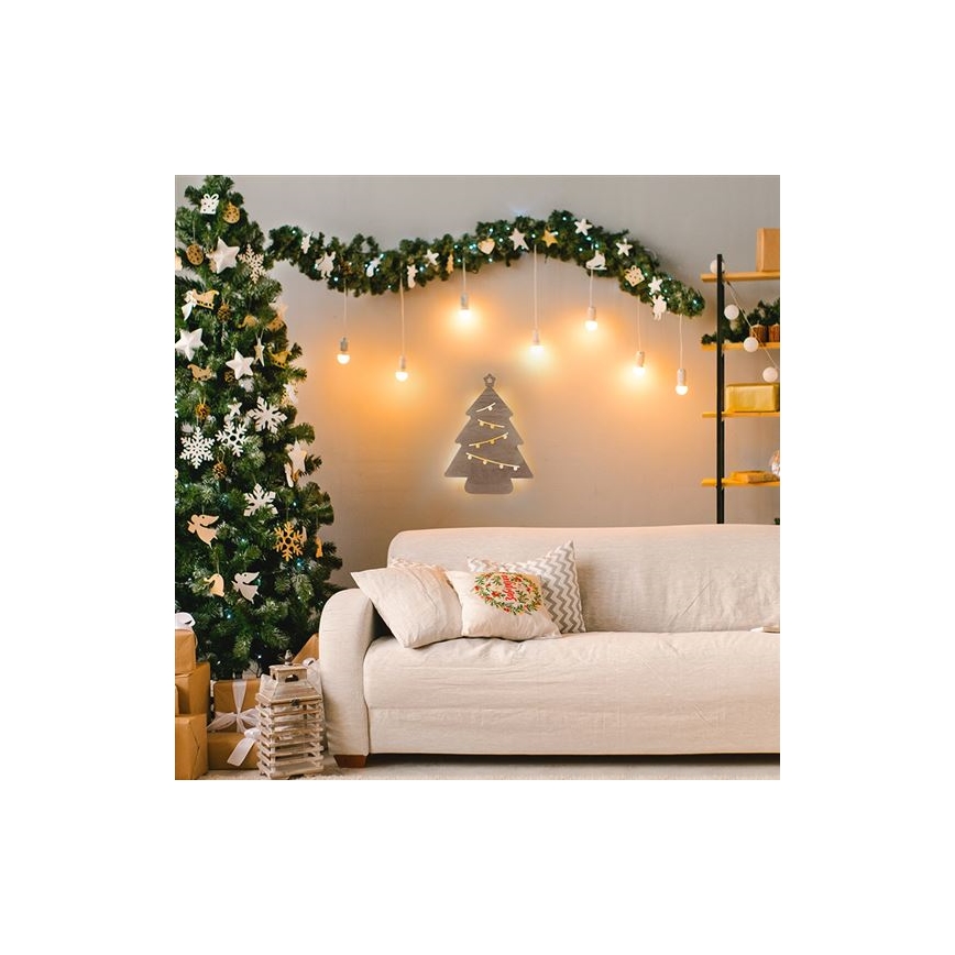 LED kalėdinė dekoracija LED/2xAA medis
