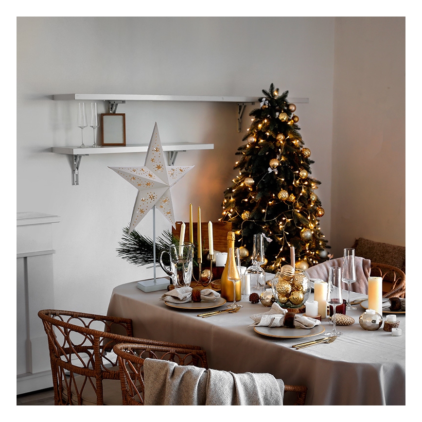 LED kalėdinė dekoracija LED/3xAA žvaigždė