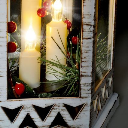 LED kalėdinė dekoracija 3xLED/3xAAA žibintas