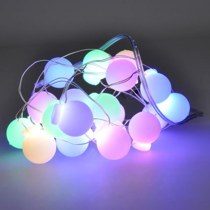 LED kalėdinė girlianda 40xLED/2xAA 4,3 m daugiaspalvis