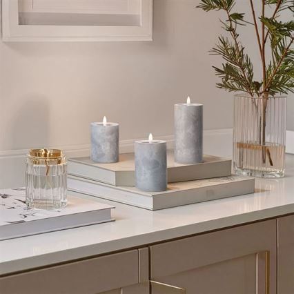 Komplektas: 3 LED žvakės, LED/2xAA, šilta balta