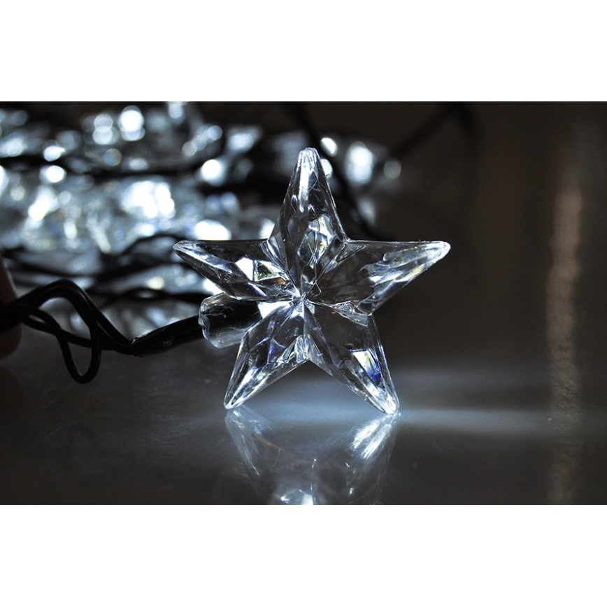 LED girlianda 20 LED, 6 m, šaltai balta