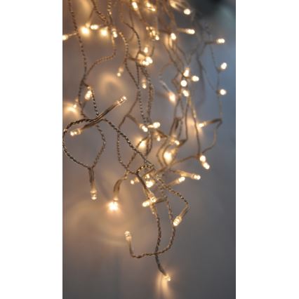 LED lauko kalėdinė šviesų užuolaida 120xLED/230V 3 m IP44