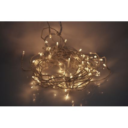 LED lauko užuolaida 360xLED/8 funkcijų 15m IP44 šiltai balta