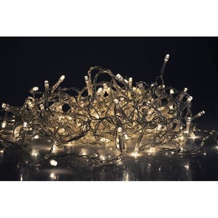 LED lauko užuolaida 360xLED/8 funkcijų 15m IP44 šiltai balta