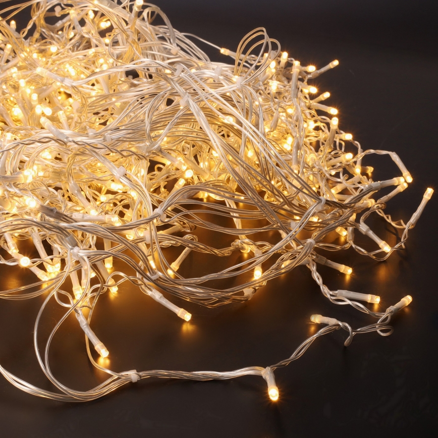 LED lauko užuolaida 360xLED/8 funkcijų 15m IP44 šiltai balta