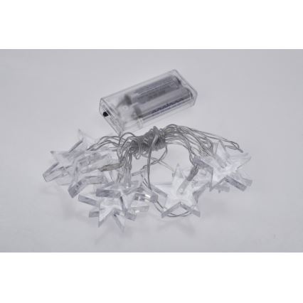 LED girlianda 10xLED/2xAA 2,5 m mėlyna