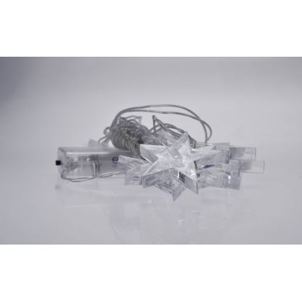 LED girlianda 10xLED/2xAA 2,5 m mėlyna