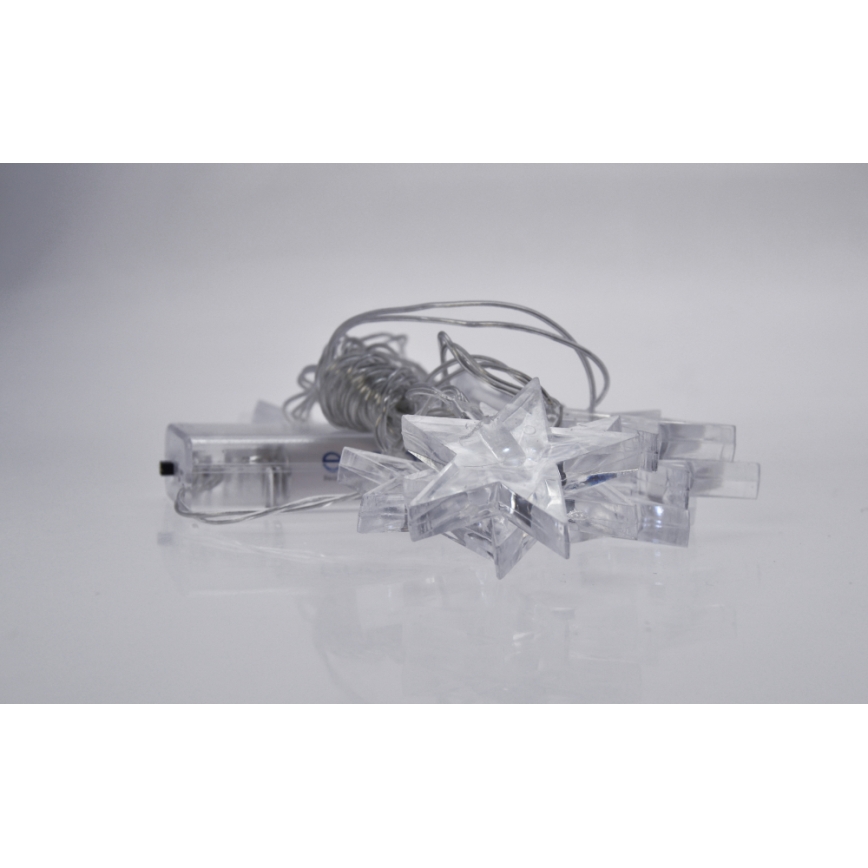 LED girlianda 10xLED/2xAA 2,5 m mėlyna