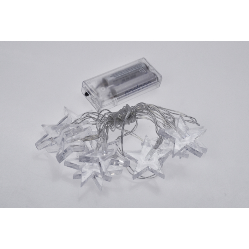 LED Kalėdinė girlianda 10xLED/2xAA 2,5m mėlyna