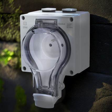 Lizdas drėgnoms patalpoms 230 V/16 A IP66