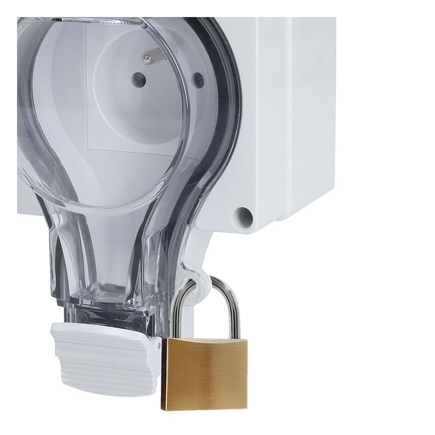 Dvigubas lizdas drėgnoms patalpoms 230V/16A IP66