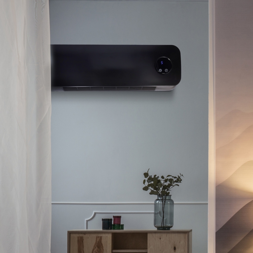 Vonios keramikinis šildytuvas 1000/2000W/230V IP24 + nuotolinis valdymas