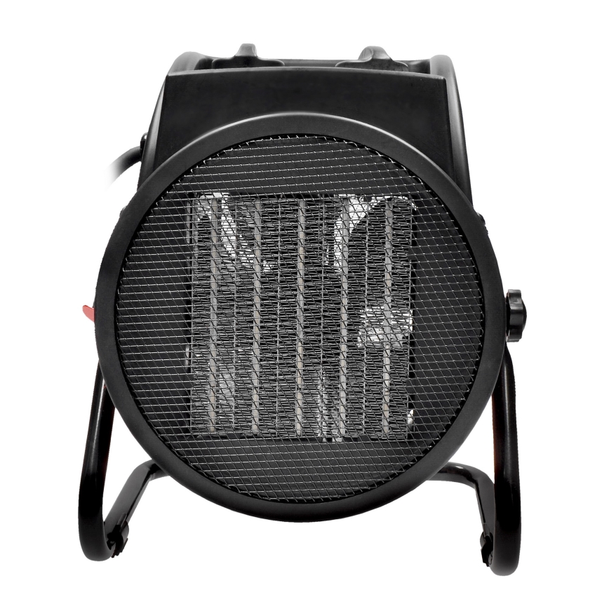 Stovintis ventiliatorius su keraminis kaitinimo elementas 3000W/230V juoda
