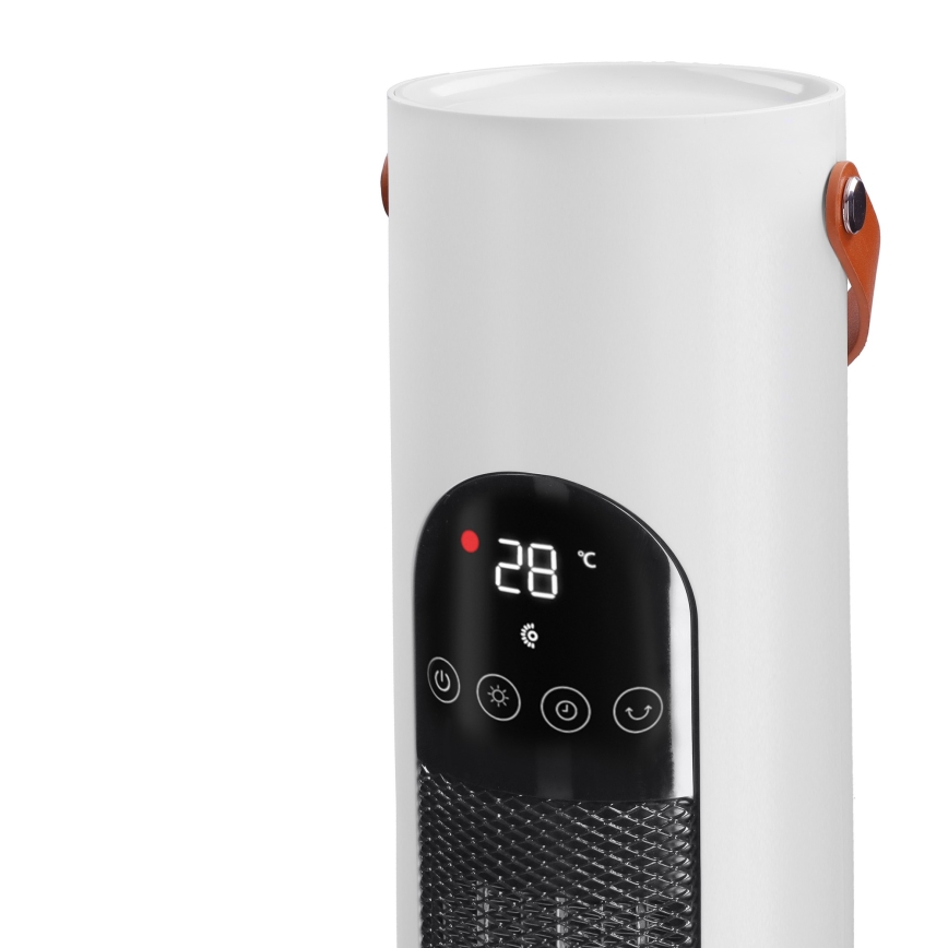 Bokštinis ventiliatorius su 2000W/230V šildymo elementu + nuotoliniu valdymu