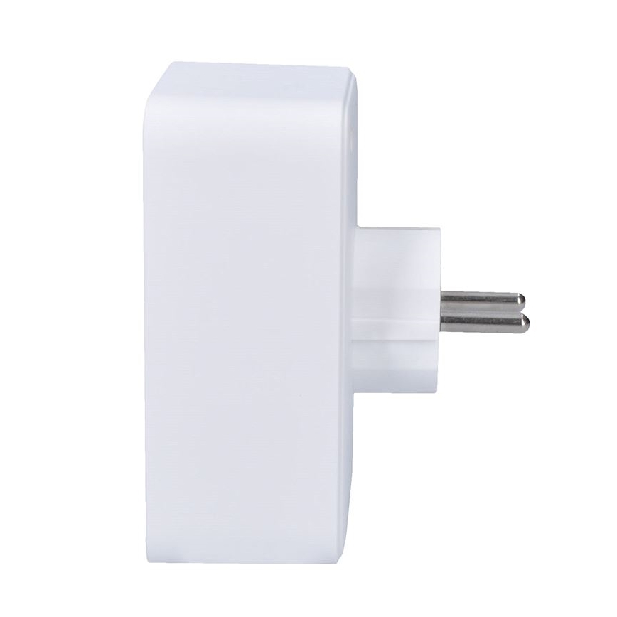 Išsišakojanti rozetė 1x16A+2x 2,5A su 2x USB A+C įkrovikliu, balta