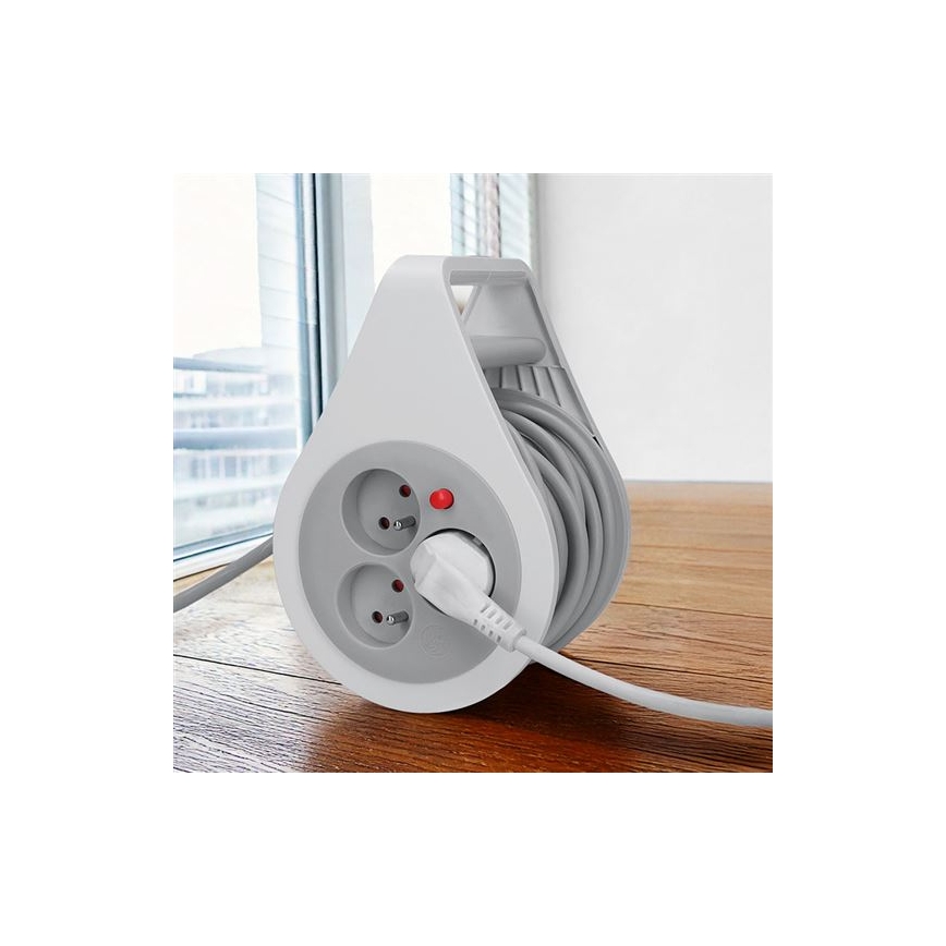 Ilgintuvas ant ritės, 3 lizdai, 10 m