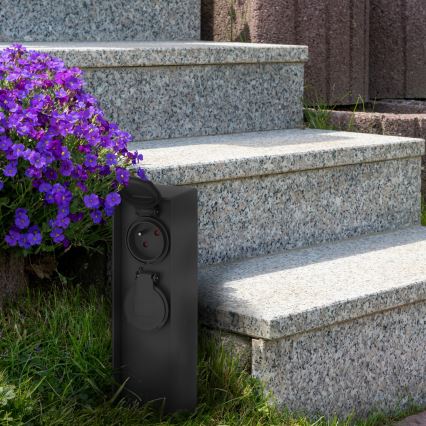 Lauko kištukinių lizdų stulpas 2Z 230V IP44