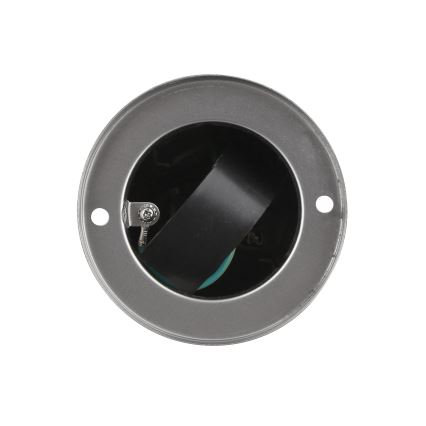 Lauko kištukinių lizdų stulpas 2Z 230V IP44 matinis chromas apvalus