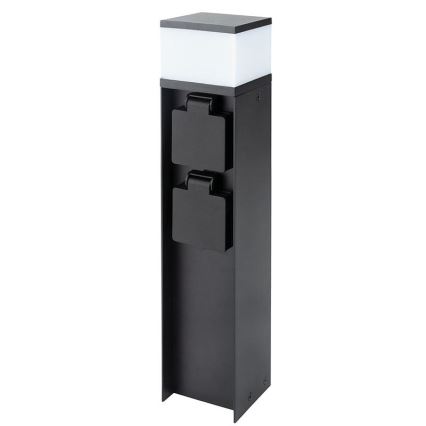 Lauko šviestuvas su 2 lizdais, 1xG9/11W/230V, IP44, juodas