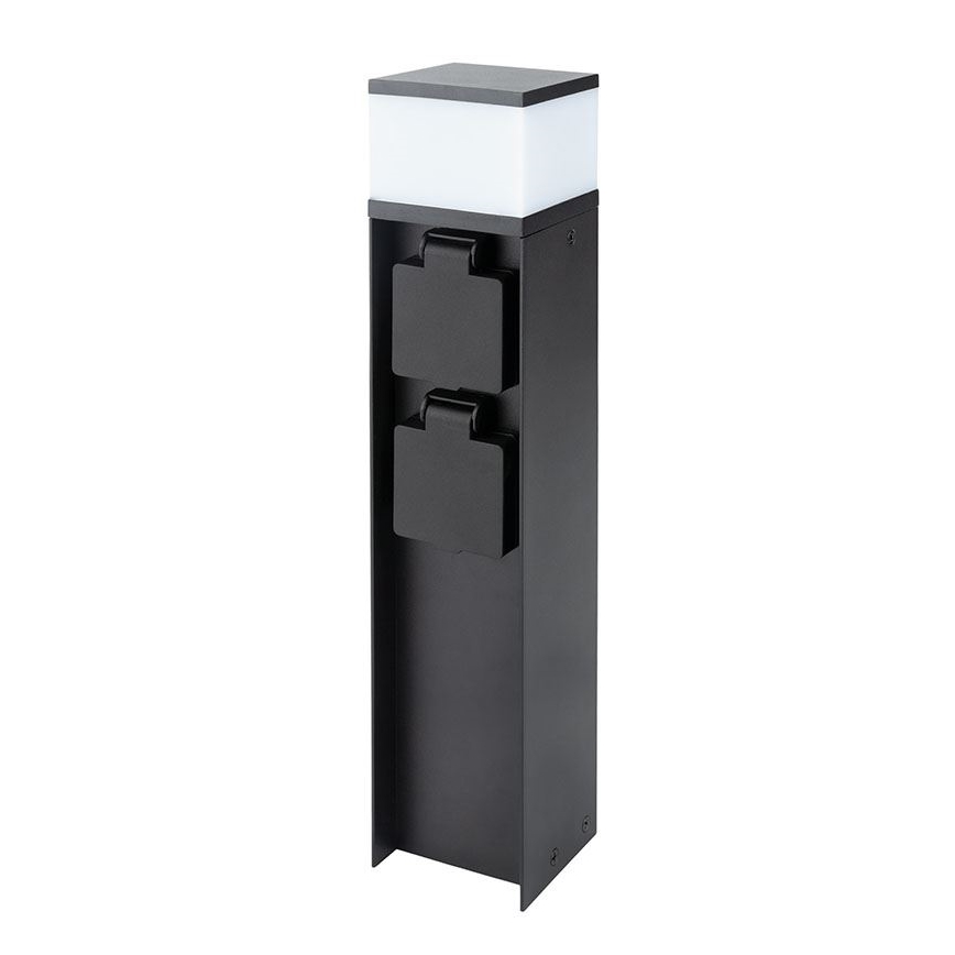 Lauko šviestuvas su 2 lizdais, 1xG9/11W/230V, IP44, juodas