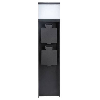 Lauko šviestuvas su 2 lizdais, 1xG9/11W/230V, IP44, juodas