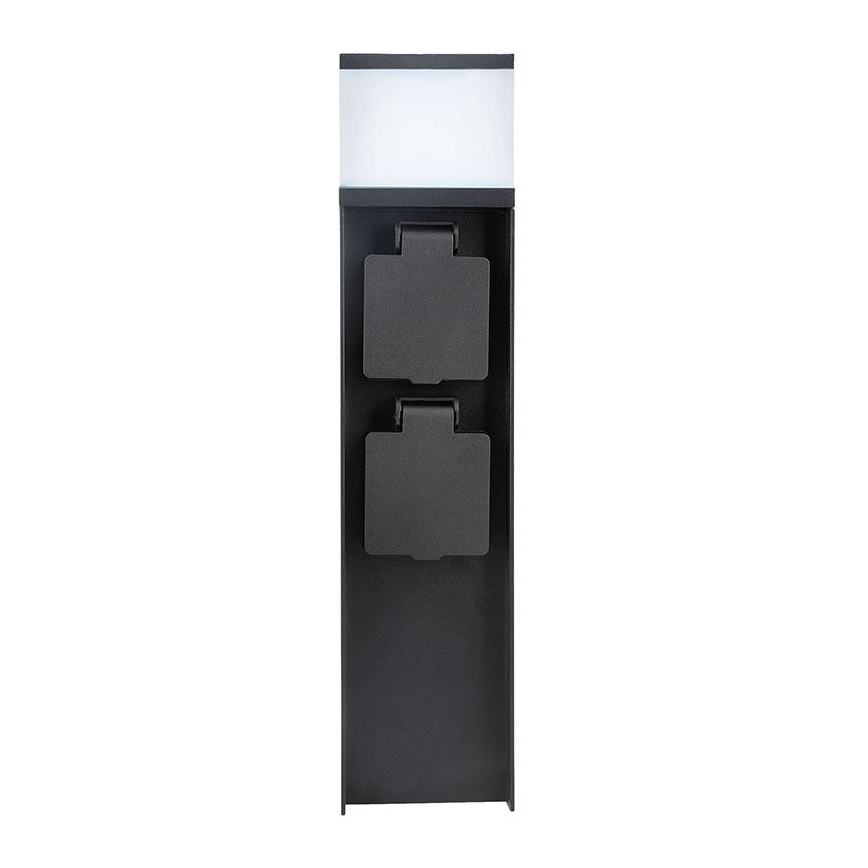 Lauko šviestuvas su 2 lizdais, 1xG9/11W/230V, IP44, juodas