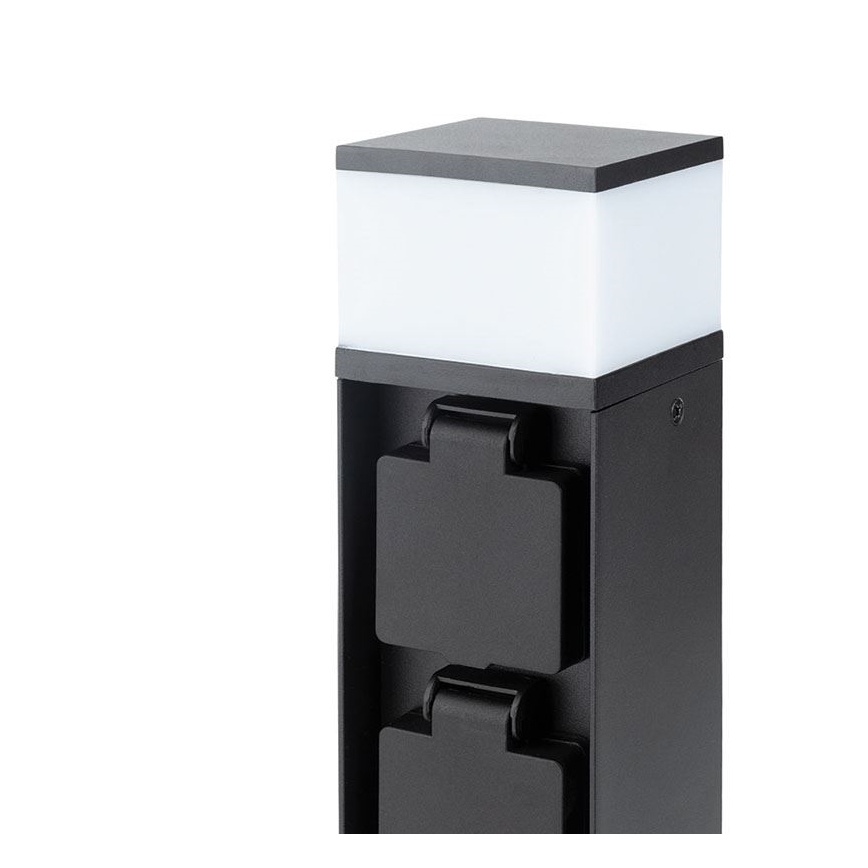 Lauko šviestuvas su 2 lizdais, 1xG9/11W/230V, IP44, juodas