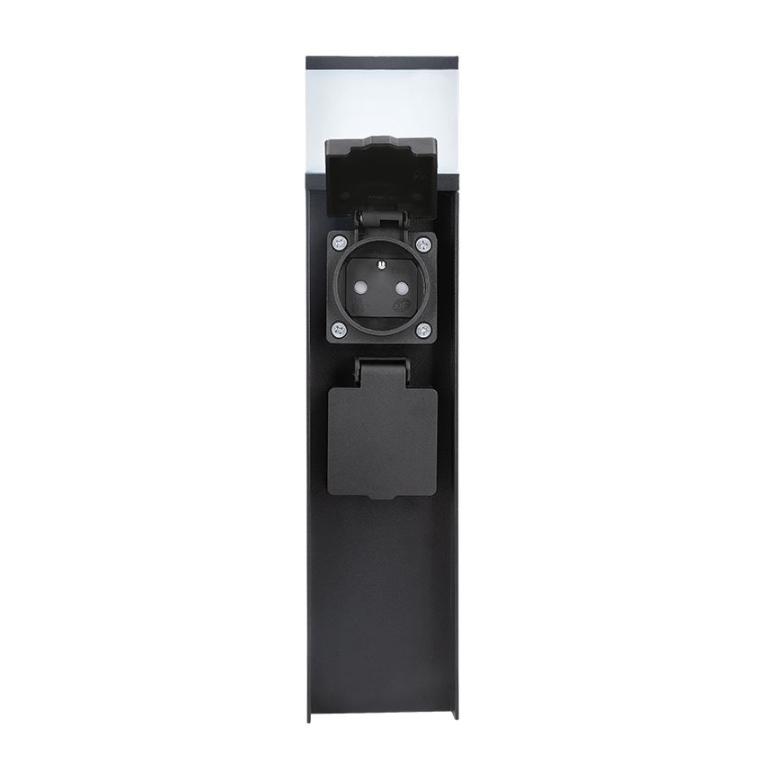 Lauko šviestuvas su 2 lizdais, 1xG9/11W/230V, IP44, juodas