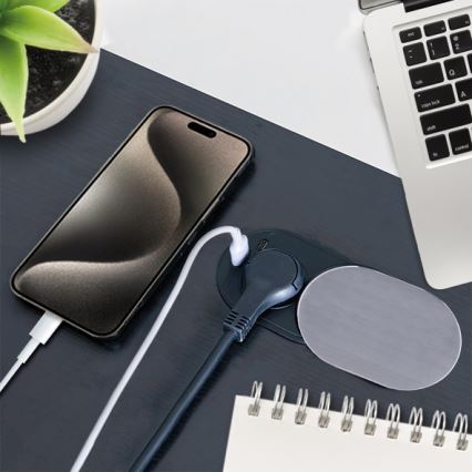 Įmontuojamas lizdas 1Z + USB A+C