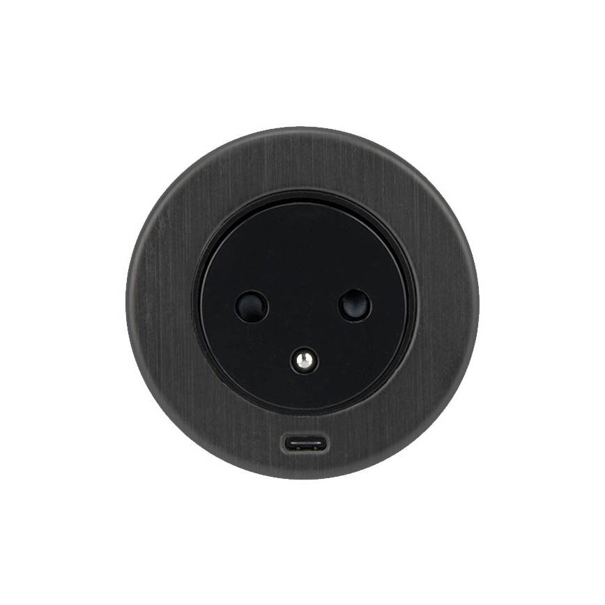 Integruotas USB lizdas  1Z + 1xUSB-C 230V