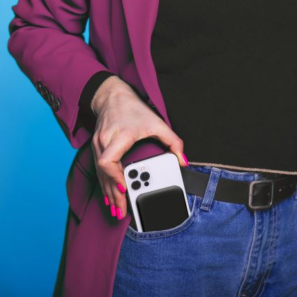 Išorinė baterija 5000 mAh Magsafe juoda