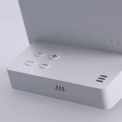 Skaitmeninis termometras 5V/2xAAA + 2xAAA, baltas