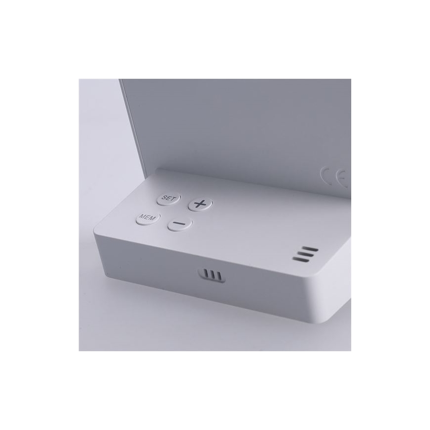 Skaitmeninis termometras 5V/2xAAA + 2xAAA, baltas