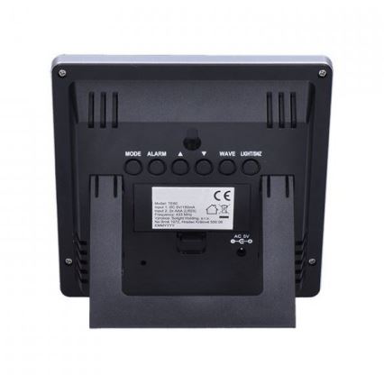 Meteorologinė stotis su LCD ekranu 230V juoda
