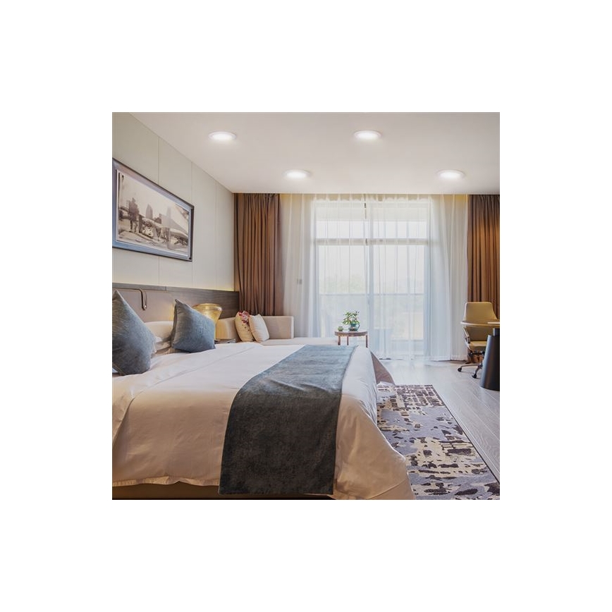 LED įleidžiamasis šviestuvas LED/12W/230V 3000/4000/6000K skersmuo 17 cm baltas