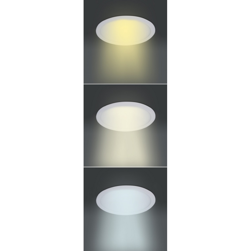 LED panelė LED/18W/230V 3000/4000/6000K Ø 22,5 cm balta