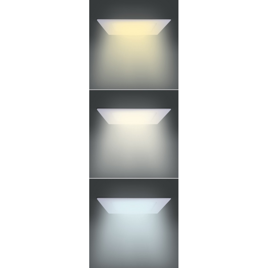 LED įleidžiamas šviestuvas LED/18W/230V 3000/4000/6000K 22,5x22,5 cm baltas