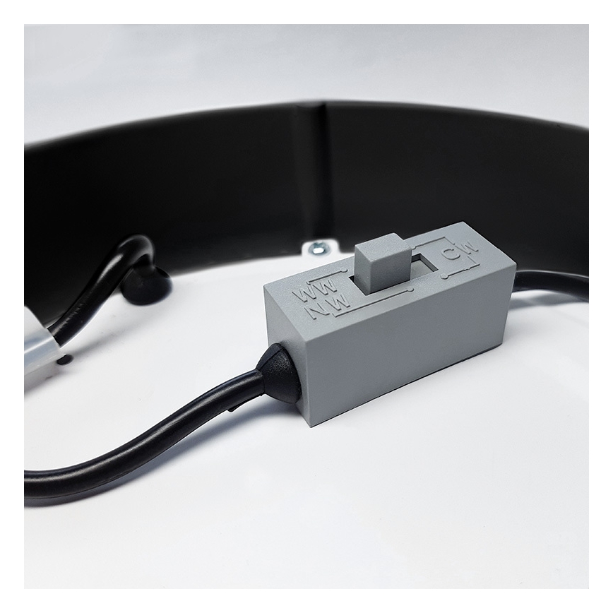 LED lubinis šviestuvas, 12 W, 230 V, 3000/4000/6000 K, Ø 17 cm, baltas