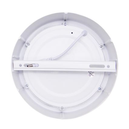 LED lubinis šviestuvas, 12 W, 230 V, 3000/4000/6000 K, Ø 17 cm, baltas