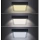 LED Lubinis šviestuvas LED/12W/230V 3000/4000/6000K juodas kampinis