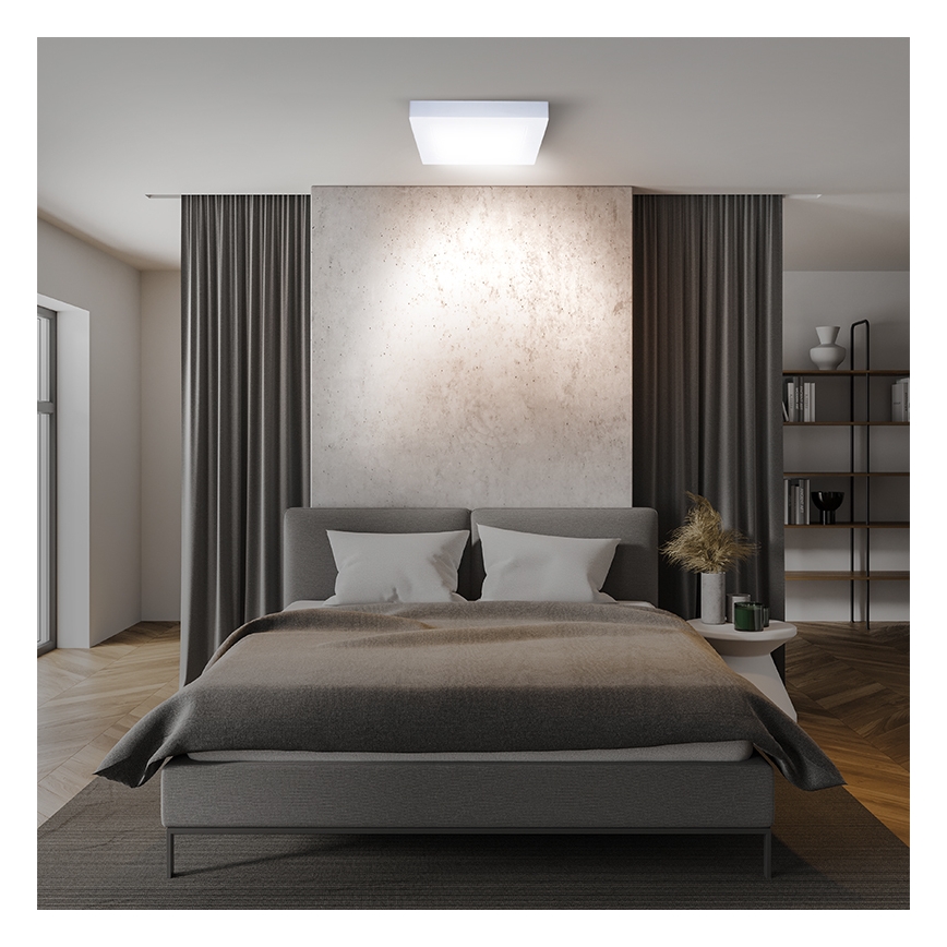 LED lubinis šviestuvas LED/18W/230V 3000/4000/6000K 22,5x22,5 cm baltas