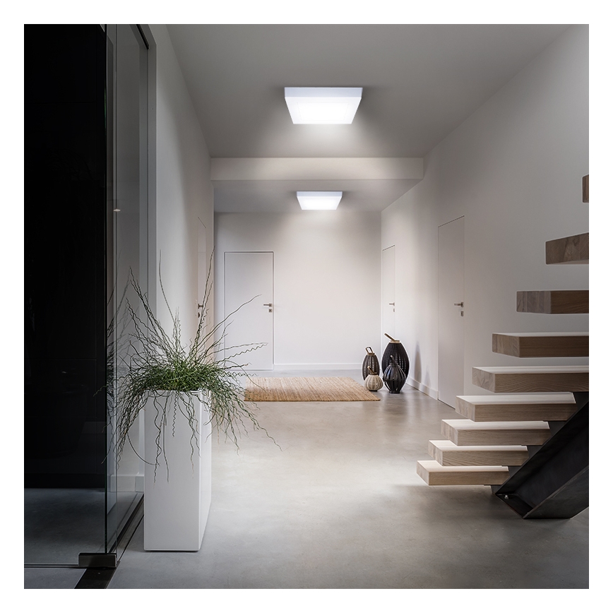 LED lubinis šviestuvas LED/18W/230V 3000/4000/6000K 22,5x22,5 cm baltas