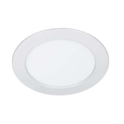 LED paviršinis/įleidžiamas 2in1 panelis LED/12W/230V 3000/4000/6000K skersmuo 17 cm IP54 sidabrinis